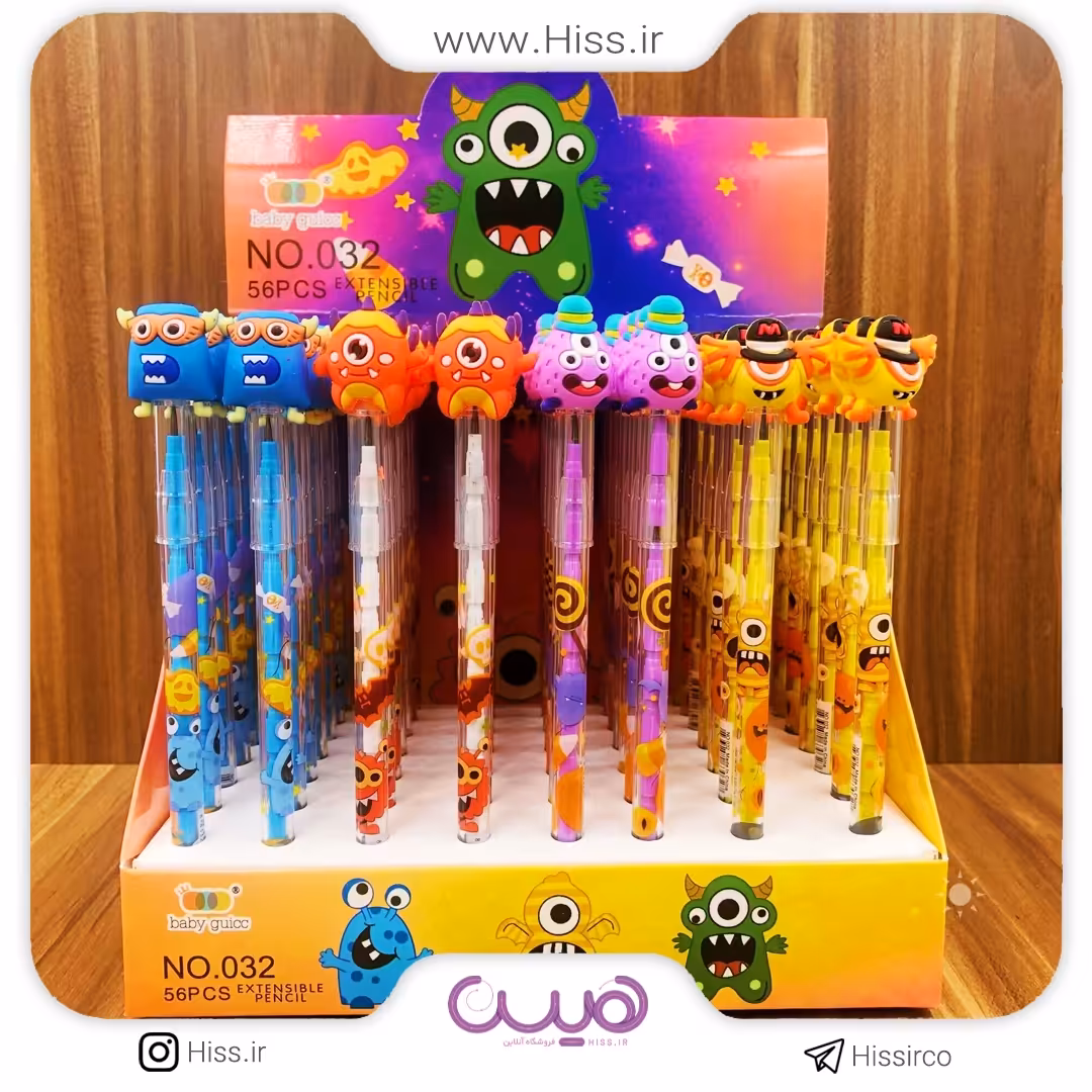 مداد فشنگی هیولا رنگی