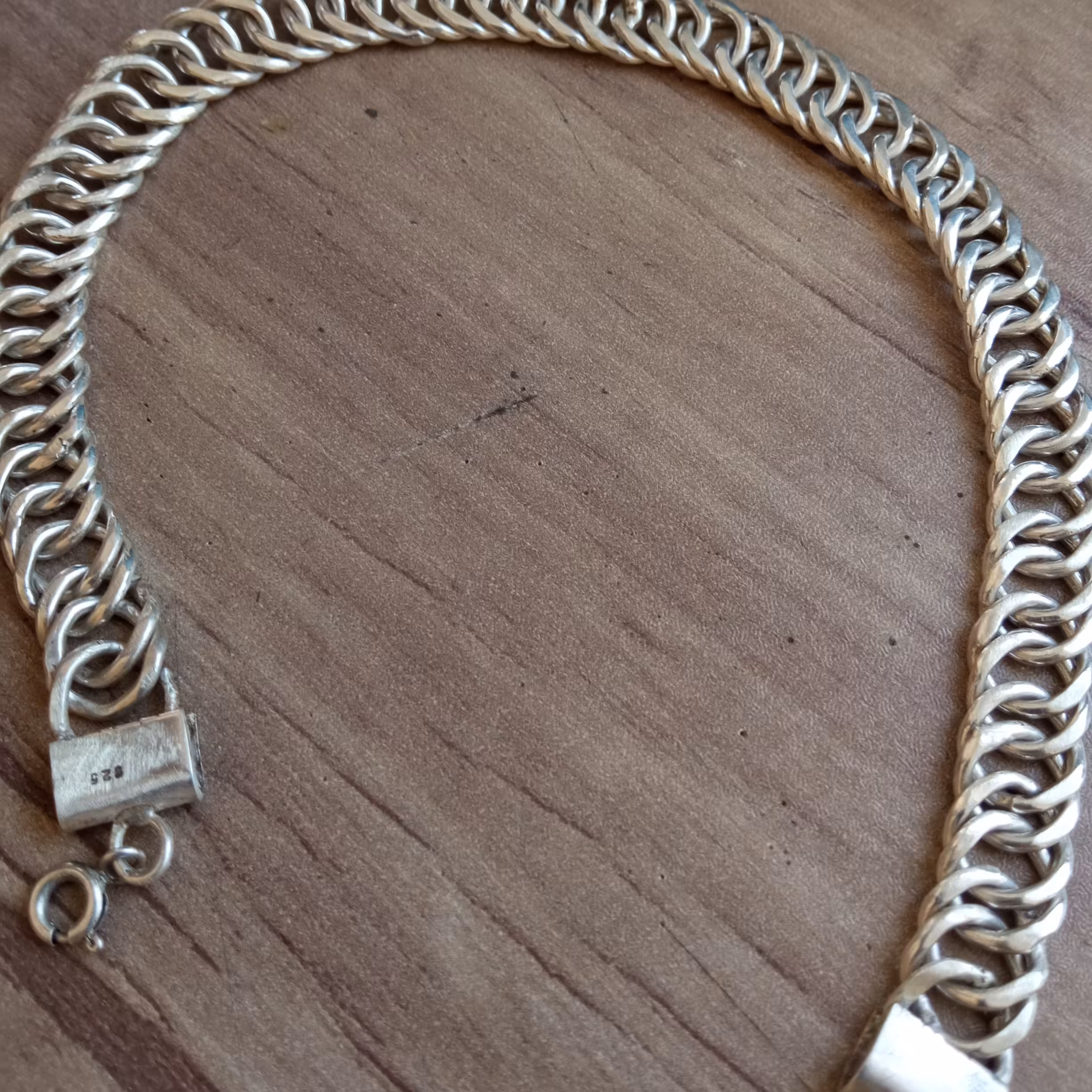 دستبند نقره کارتیر.عیار 925.گرم24.5.طول 22 سانتی متر