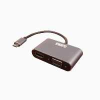 تبدیل Type-C به HDMI و VGA کی نت پلاس KP-COCM2HV02
