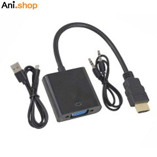 مبدل HDMI TO VGA AUDIO ADAPTOR GAMECONSOLE,DVR,… کد 231