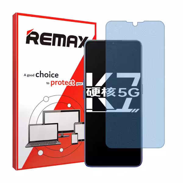 گلس اوپو K7 مدل هیدروژلی مات آنتی بلو برند ریمکس کد S