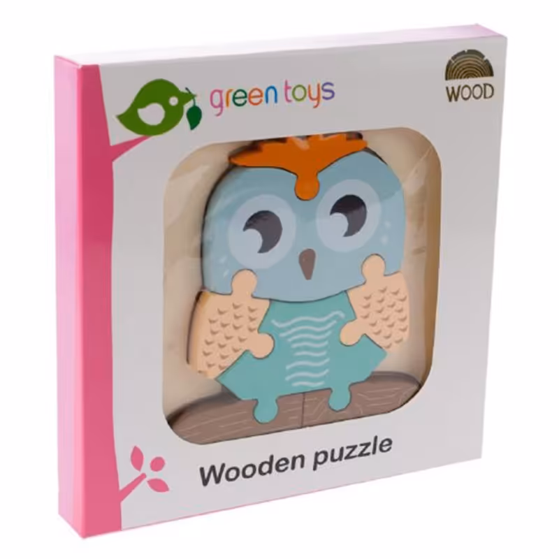 پازل چوبی جاگذاری طرح جغد کد 1626