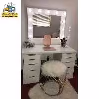 میز آرایش لامپ دار کد DMP49 - فروشگاه سه گامه
