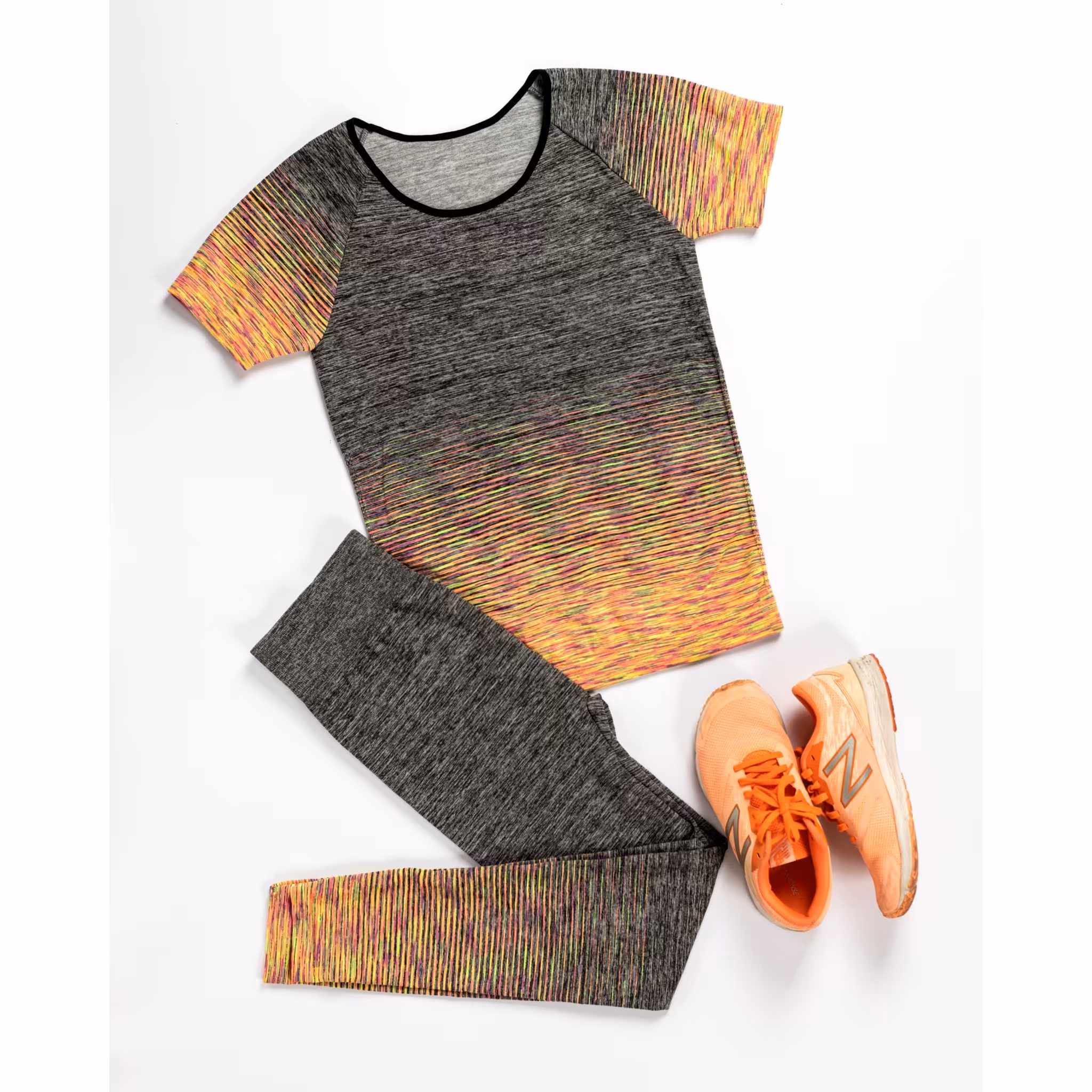 ست تیشرت و شلوار اسپرت کشی فری سایز