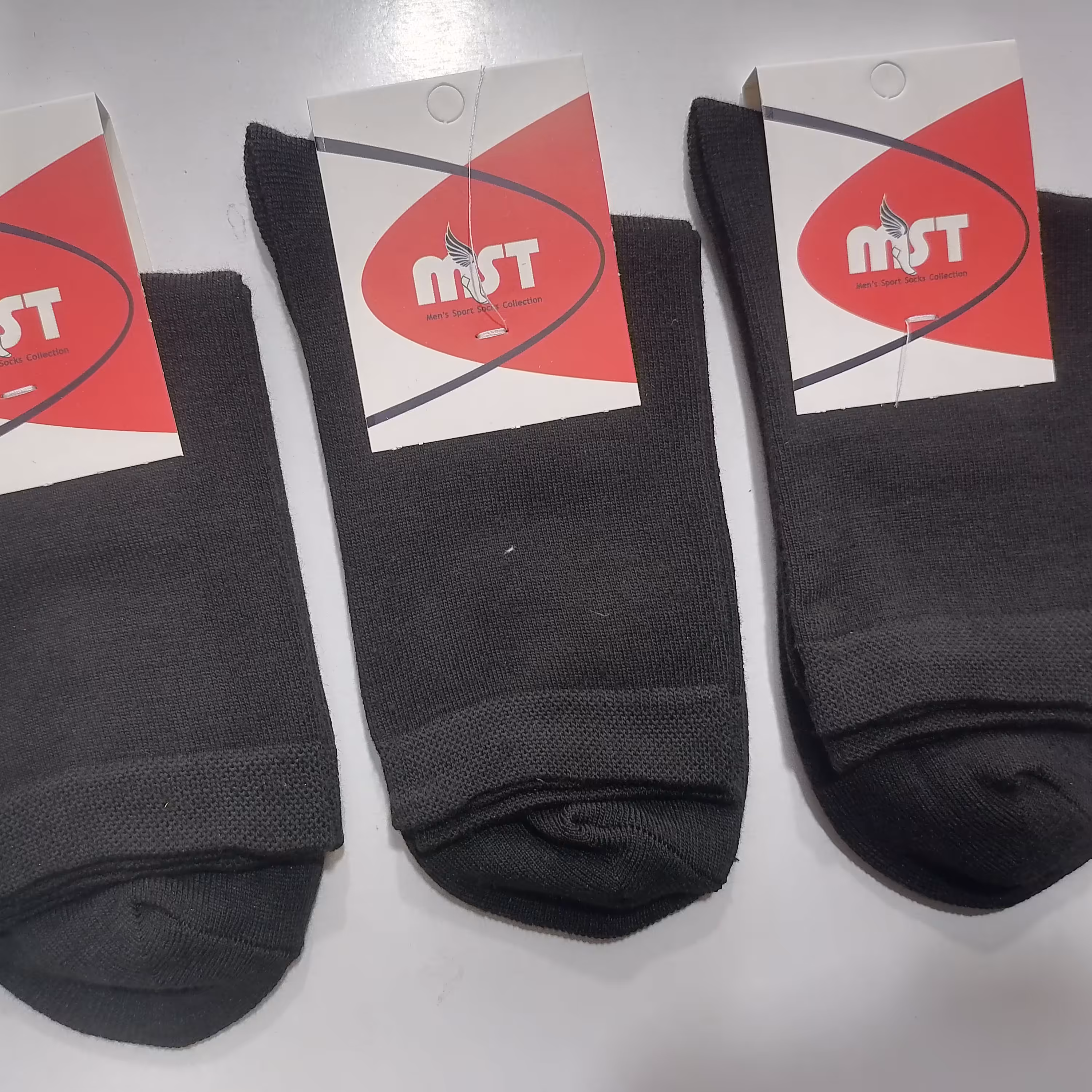 جوراب اسپرت ساق دار مشکی پک 3 عددی 