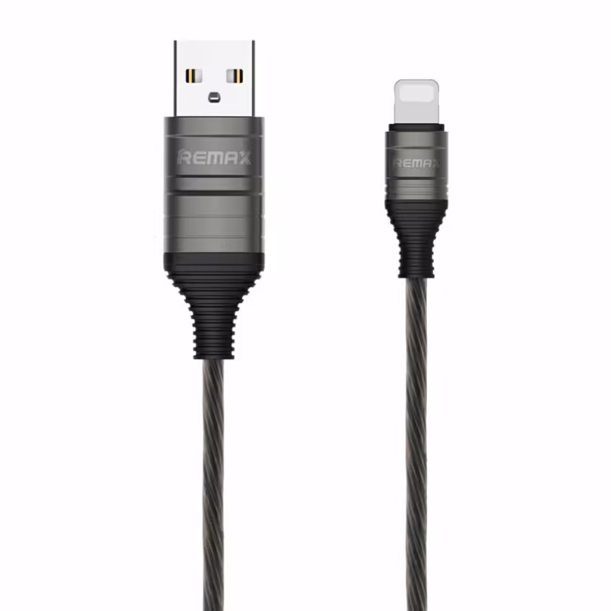 کابل تبدیل 1.3 متری USB به Lightning ریمکس CABLE LUMINOUS SERIES EL DATA RC-130M