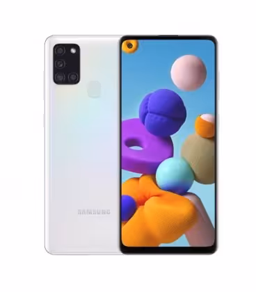 سامسونگ گلکسی A21 S ظرفیت 64 گیگ- 4 گیگ رم (آبی)-Samsung Galaxy A21 S 64GB (Blue) به همراه گلس