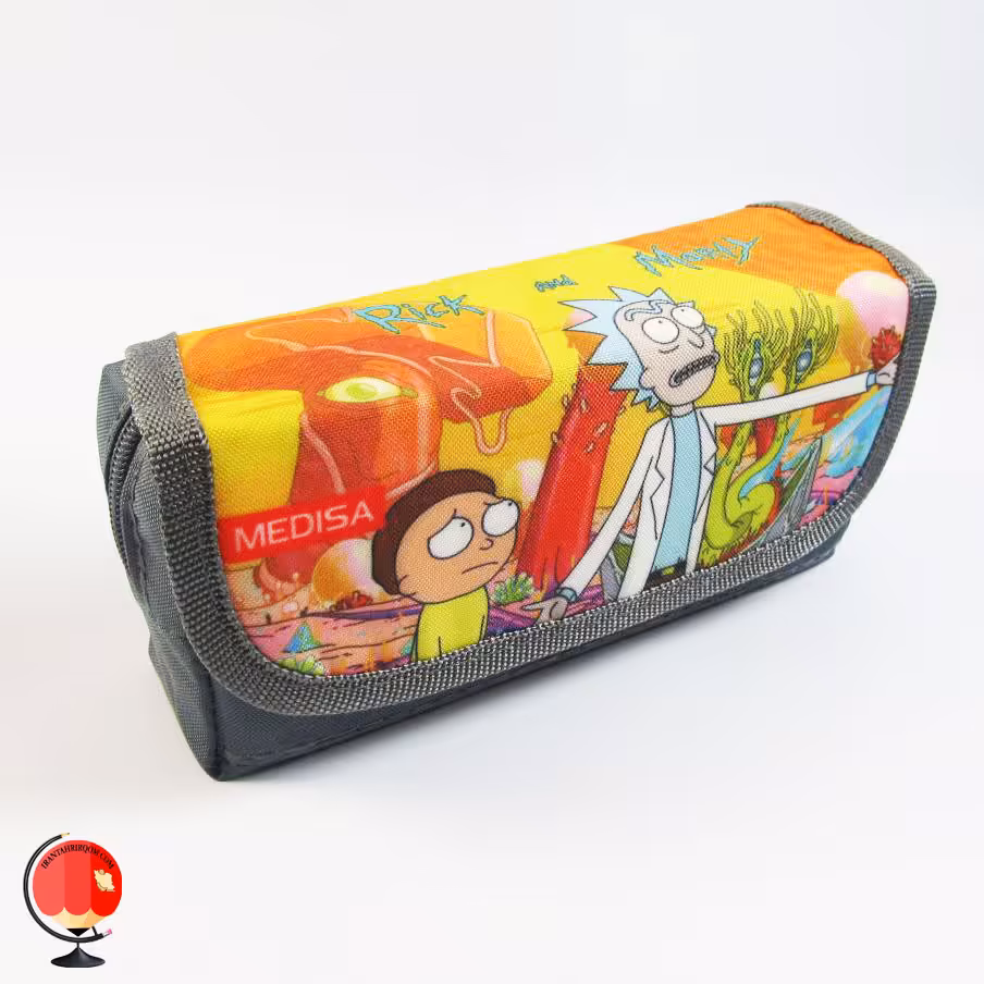 جامدادی پسرانه سه زیپ طرح ریک و مورتی مدیسا