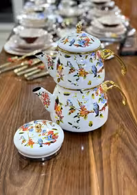 کتری و قوری لعابی شاهین ترکیه