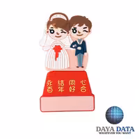 فلش مموری فانتزی دایا دیتا عروس و داماد مدلPF1008-1 ظرفیت16GB-USB2 رنگ صورتی