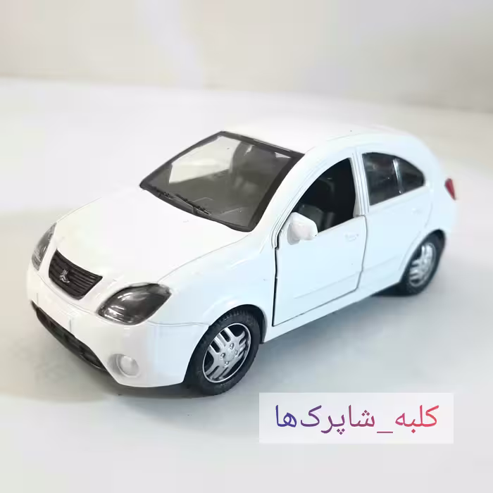 اسباب بازی ماشین فلزی تیبا کد محصول 258 عقب کش   درهای جلو بازشو   شرکت طاها
