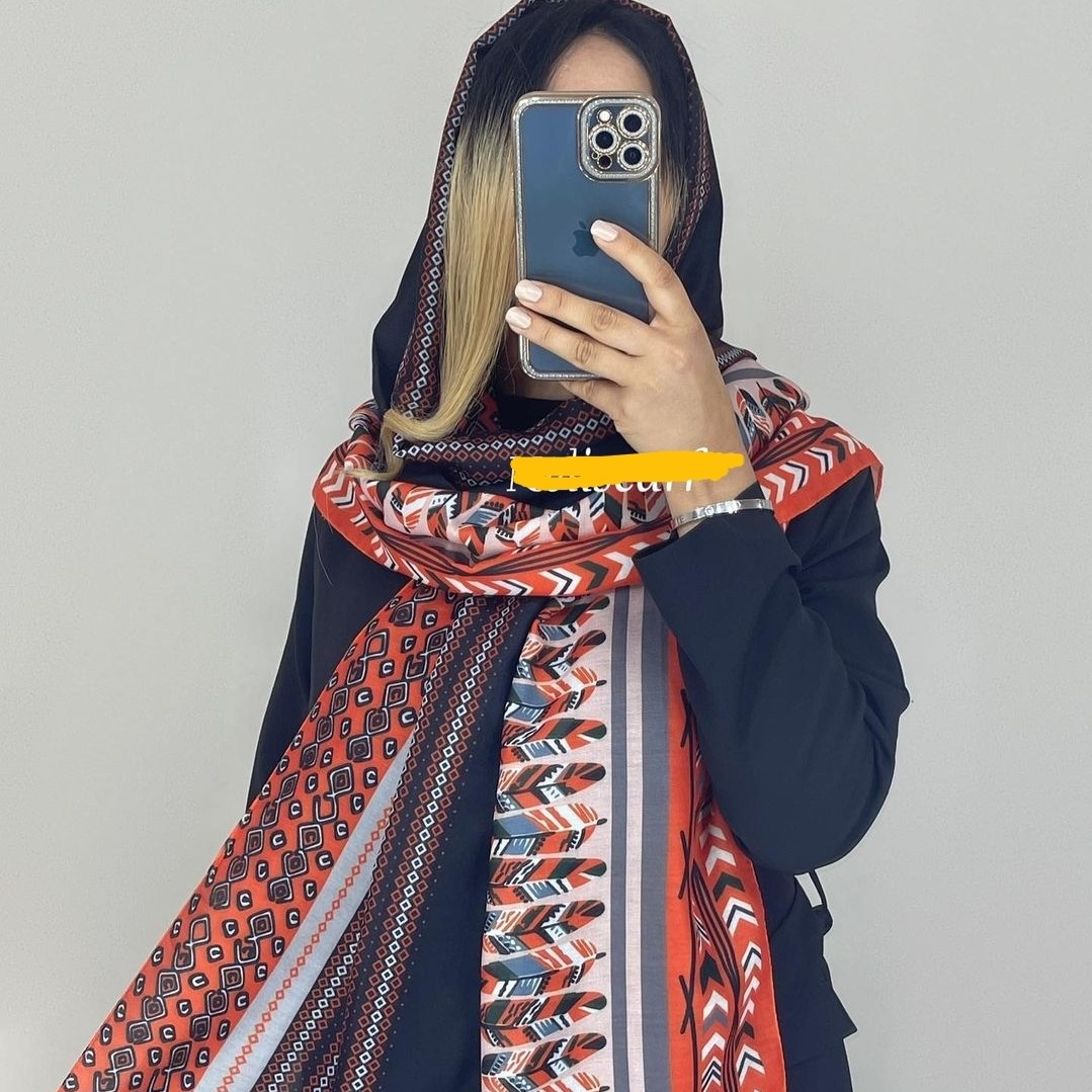 شال نخی مدل پر