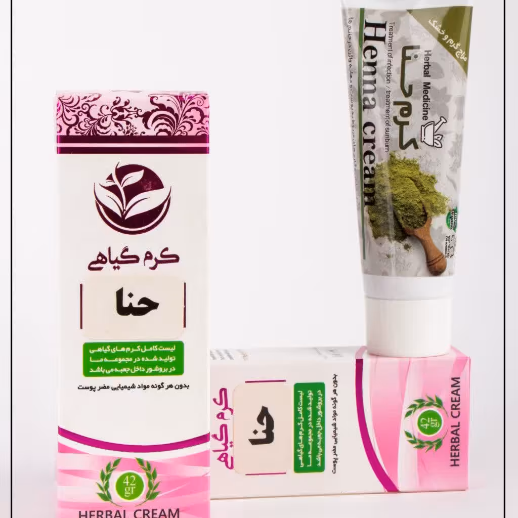 کرم گیاهی حنا (مزاج گرم و خشک)
