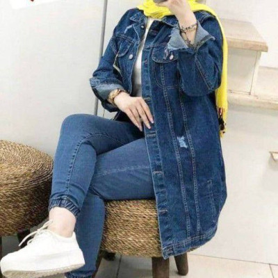 مانتو اسپرت زنانه جین اصل درجه یک مدل کت جین