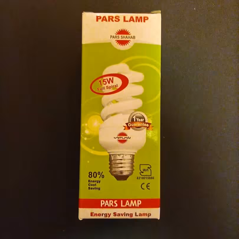لامپ کم مصرف 15 وات قرمز پارس شهاب 