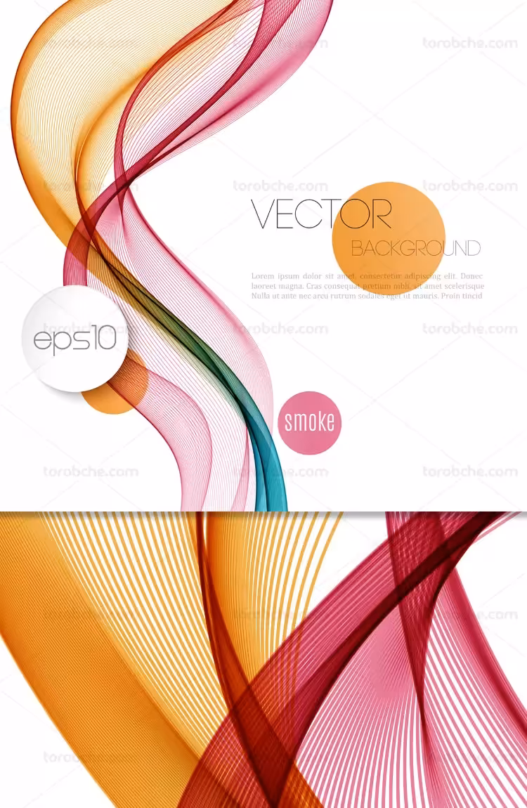 وکتور پس زمینه انتزاعی رنگی | گرافیک با طعم تربچه