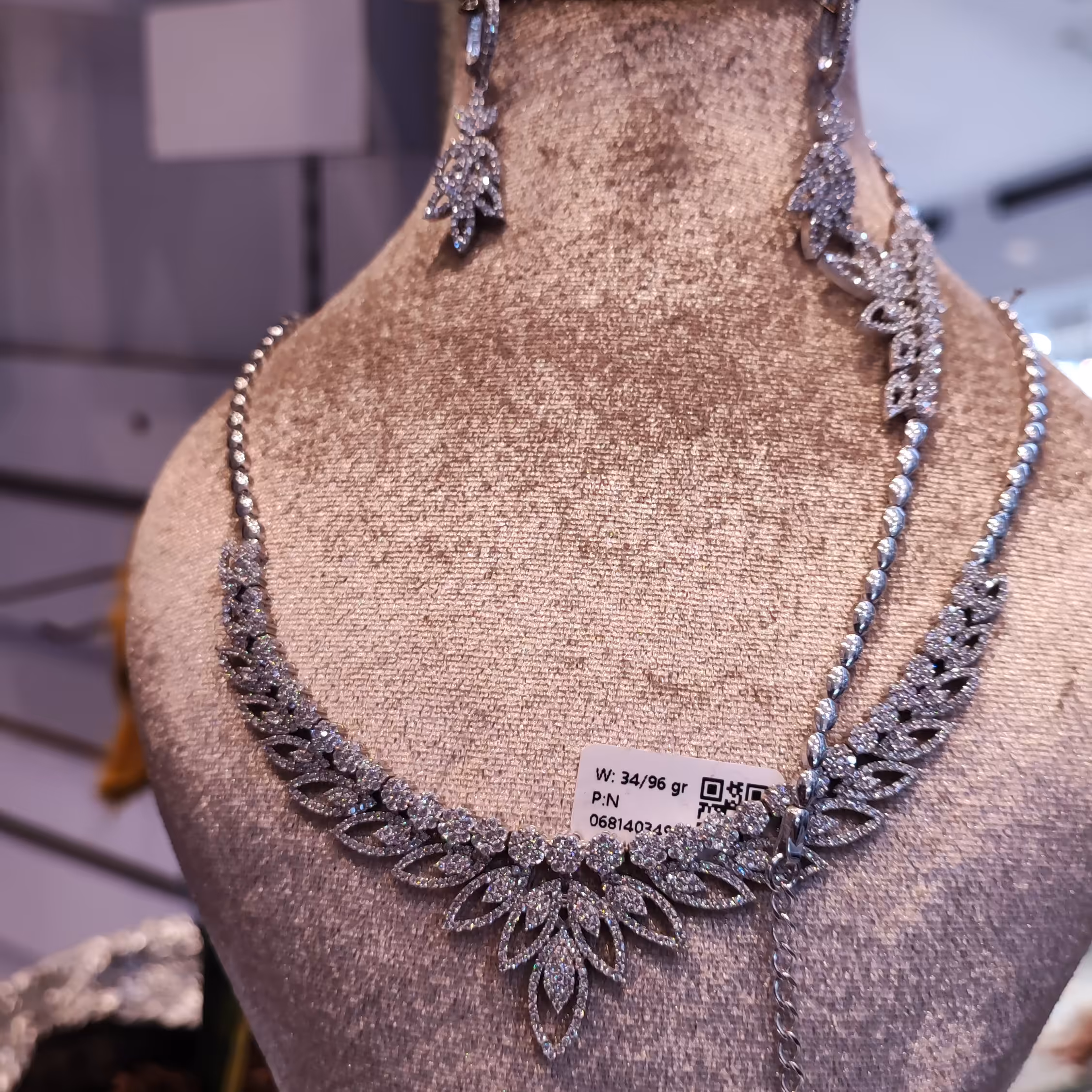 سرویس نقره جواهری ایرانی برگ 925 عیار  کد 743