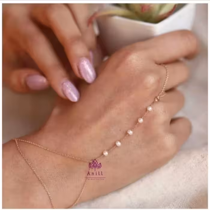 دستبند استیل انگشتی طرح الینا