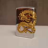 فندک فلزی گازی  اژدها فوق العاده باکیفیت  زیبا و شیک