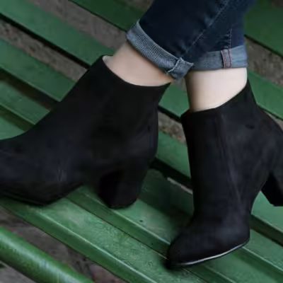 نیم بوت پشت زیپ