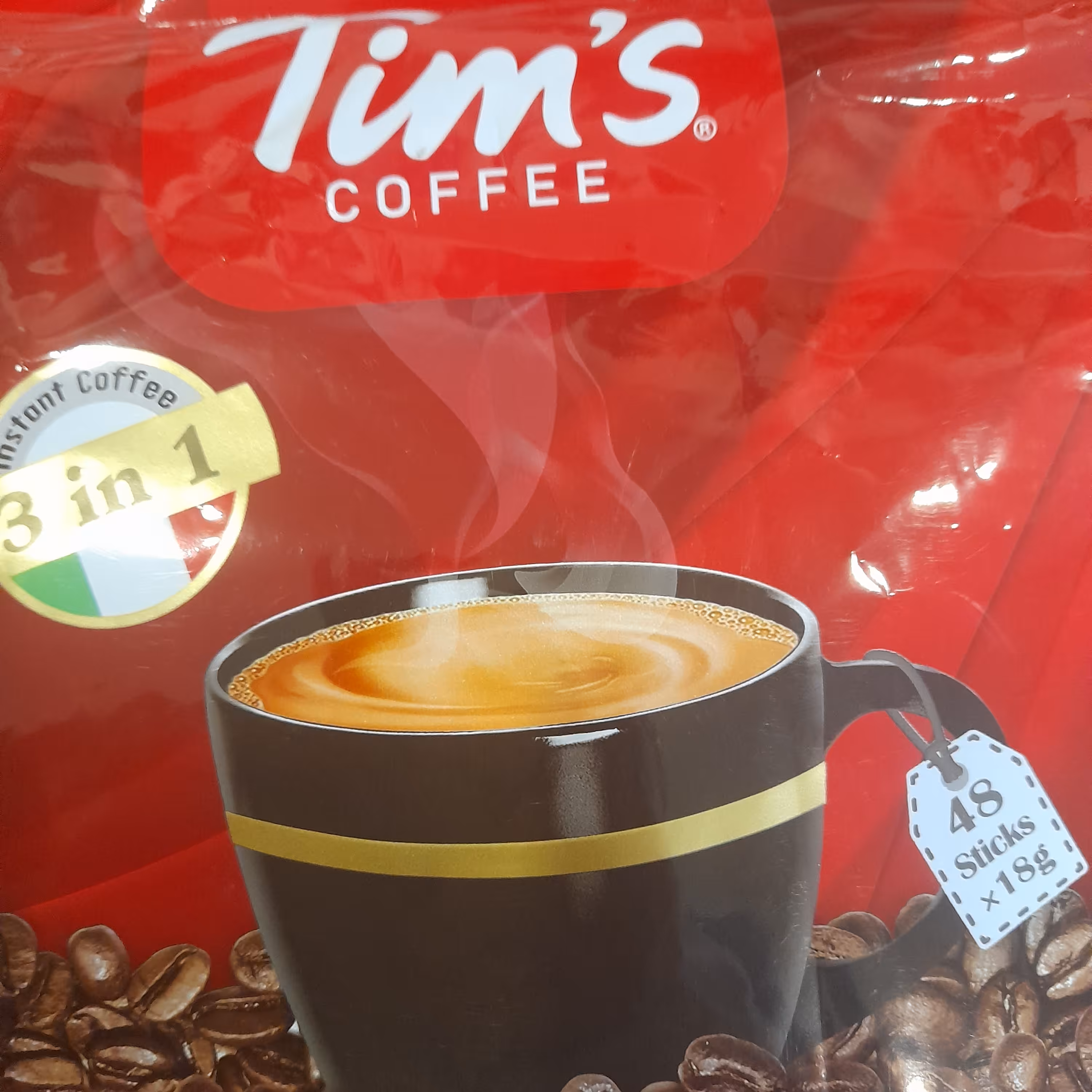 پودر قهوه فوری( کافی میکس) سه در یک تیمز بسته 48 تایی