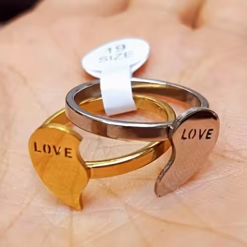 انگشتر 2 قلو