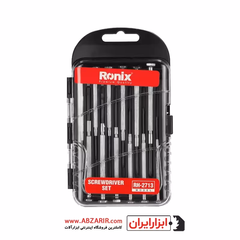 ست 12 عددی پیچ گوشتی ساعتی دسته فلزی رونیکس مدل RH-2713