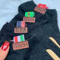 جوراب مچی طرح پرچم  (مردانه وزنانه)پک4تایی