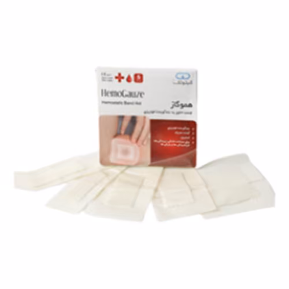 چسب حاوی پد بندآورنده خونریزی هموگاز