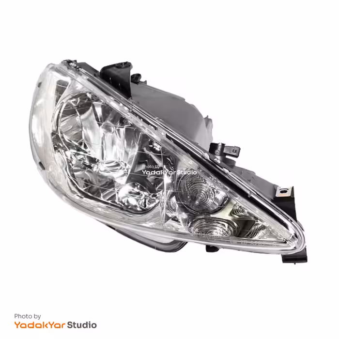 چراغ پژو 206 تیپ 3 جلو راست سراج نور توس