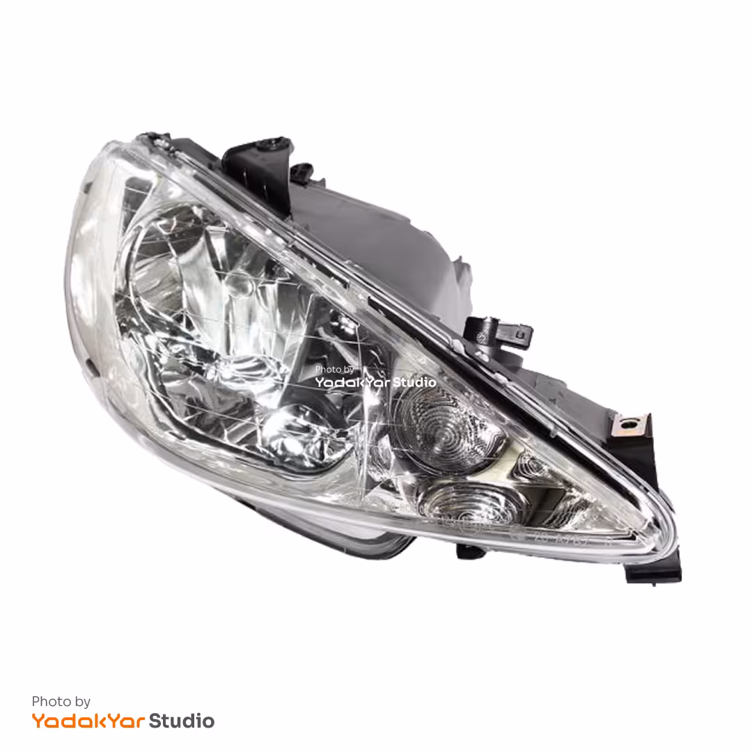 چراغ پژو 206 تیپ 3 جلو راست سراج نور توس