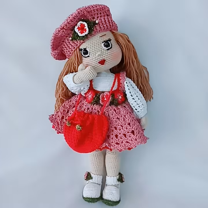 عروسک بافتنی  دختر
