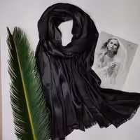 شال  بامبو نخ ابریشم در 6 رنگ 