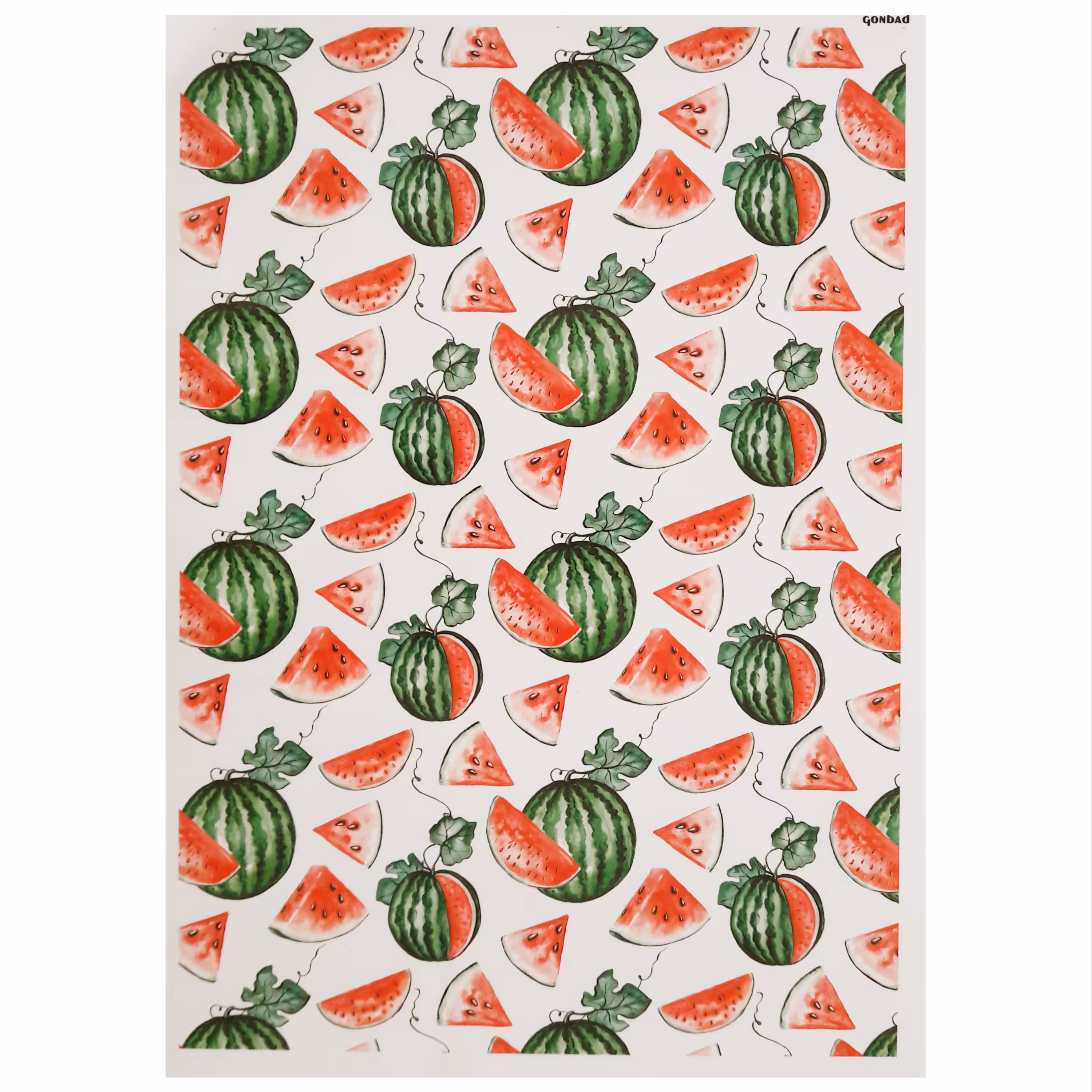 ترنسفر طرح هندوانه تابستان ابعاد 30در 40 سانتی متر