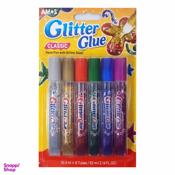 چسب اکلیلی آموس مدل فانتزی بسته 6 عددی