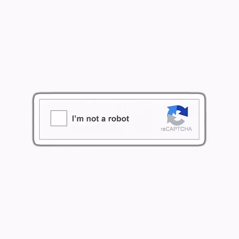استیکر لپ تاپ و موبایل من ربات نیستم im not a robot کد 21