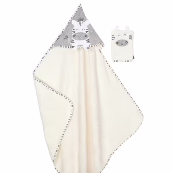 ست حوله 2 تکه پاپو papo طرح zebra