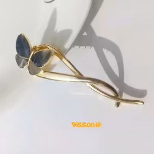 گیره مسافرتی چفتی طلایی پروانه رزینی