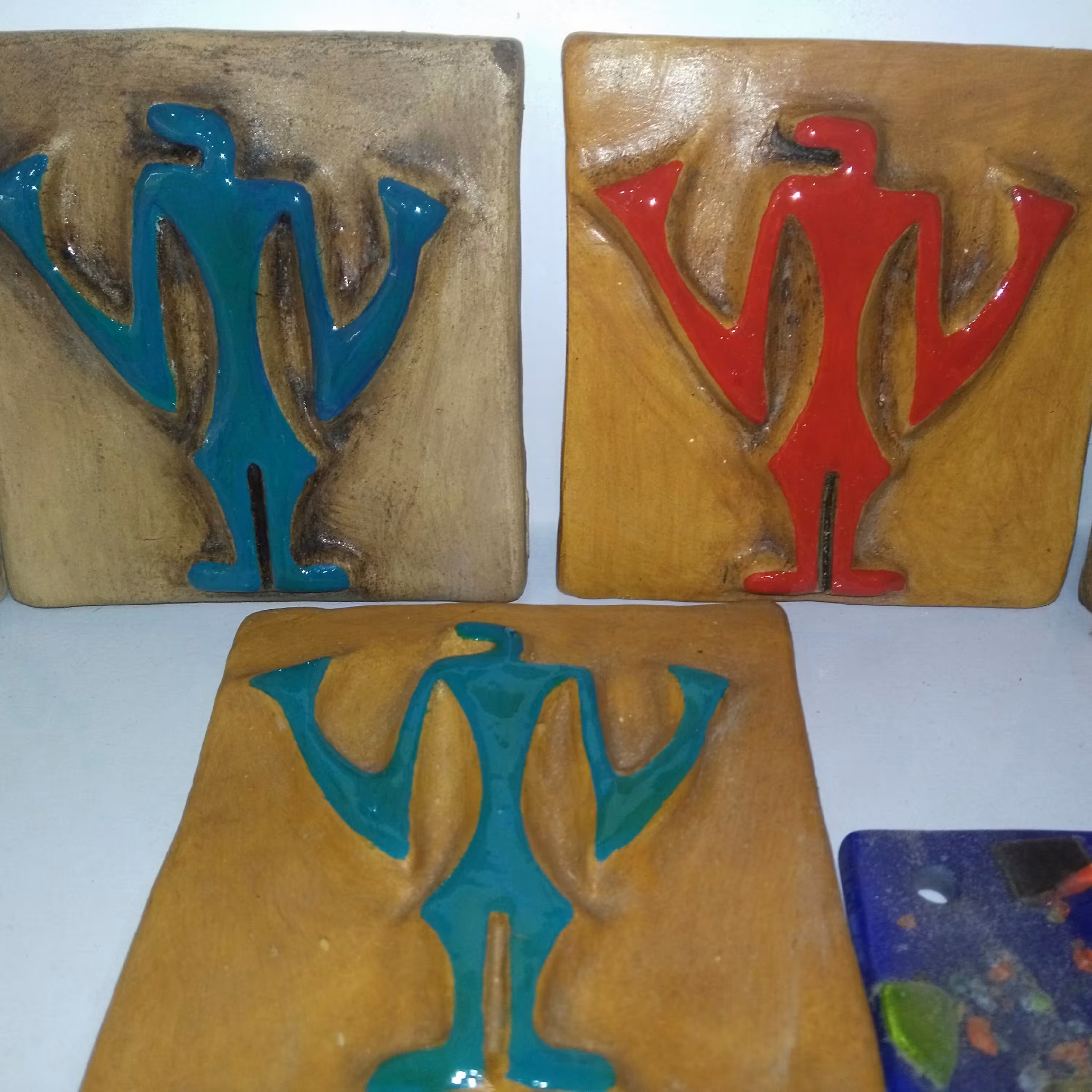 3عدد آدمک سفال طرح باستانی