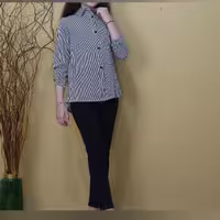 شومیز تک دخترانه تک رنگ سایز45تا70 برند پاییز
