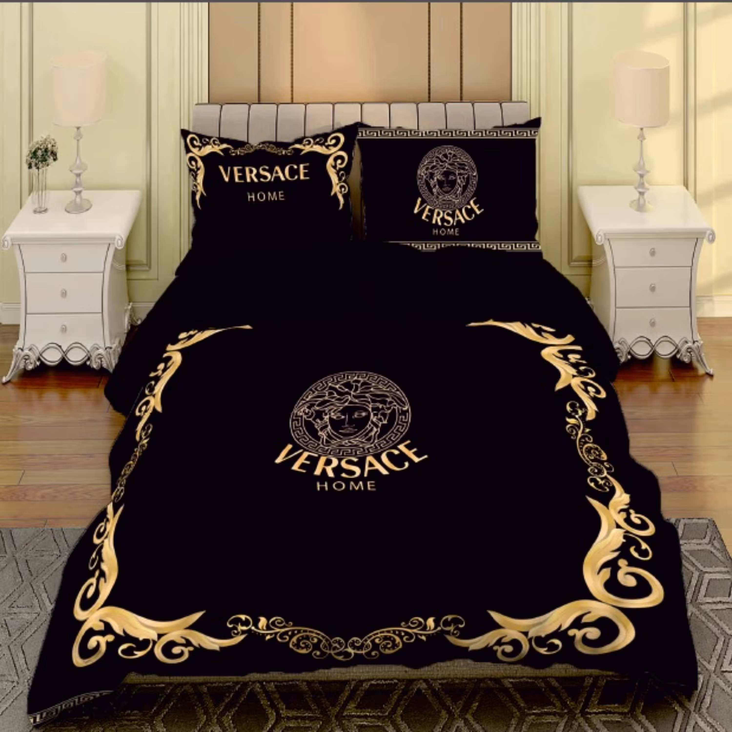 سرویس روتختی دونفره ترکای کد 100 شش تکه (پارچه تنسل) رنگ ثابت و ضد حساسیت