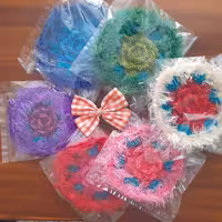 اسکاج بافتنی طرح گل رز