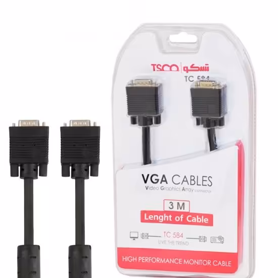 کابل VGA تسکو (TSCO) مدل TC 584 طول 3 متر


