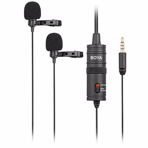 میکروفن یقه ای سیم دار بویا BOYA BY-M1DM Dual