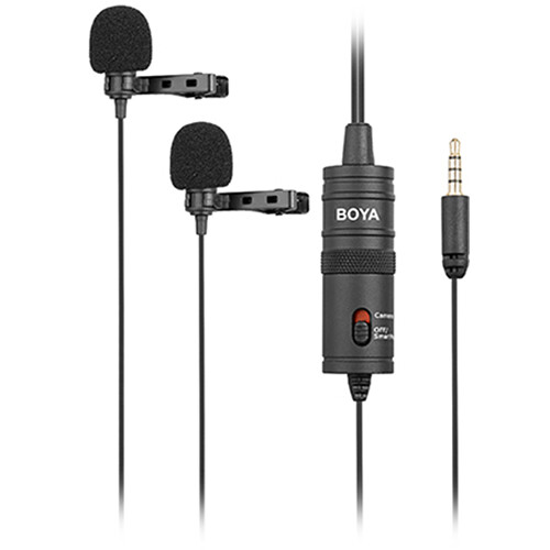 میکروفن یقه ای سیم دار بویا BOYA BY-M1DM Dual