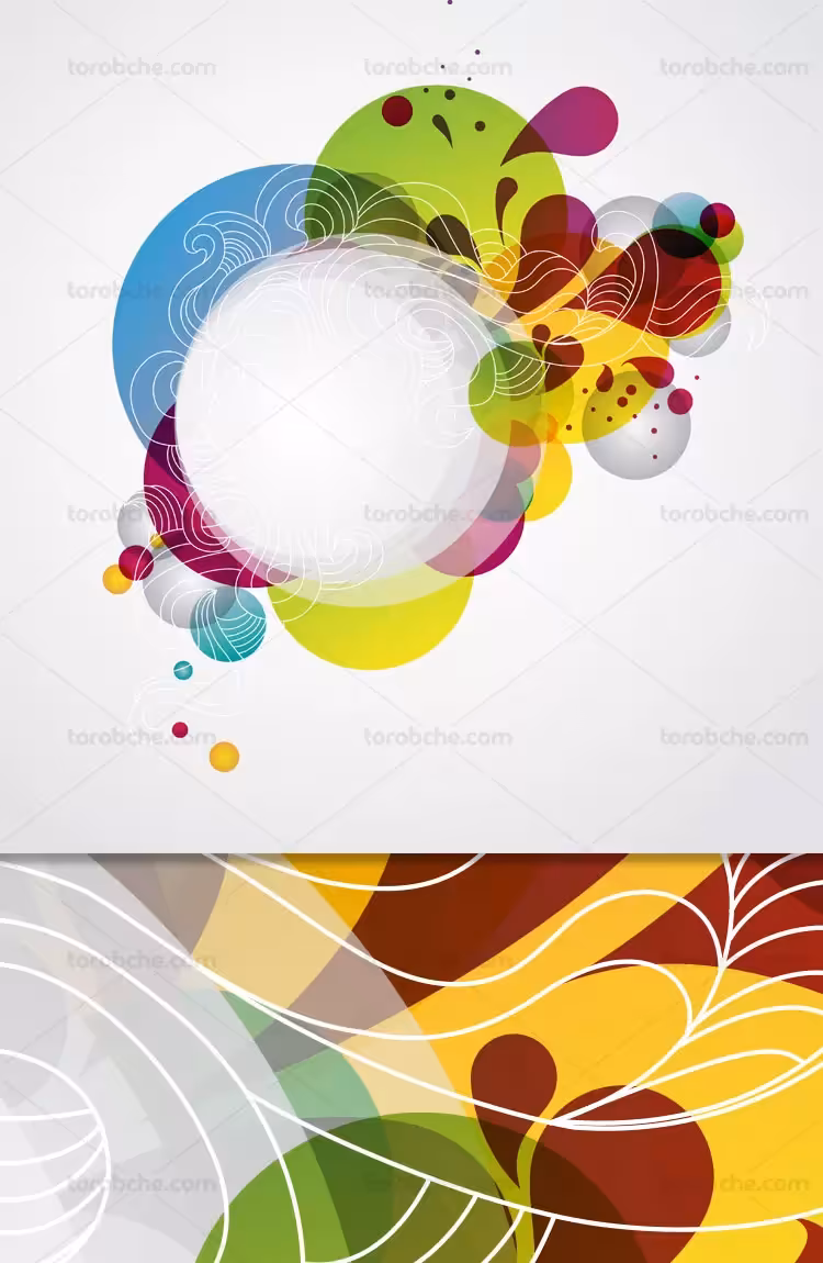 وکتور بکگراند و پس زمینه انتزاعی | گرافیک با طعم تربچه