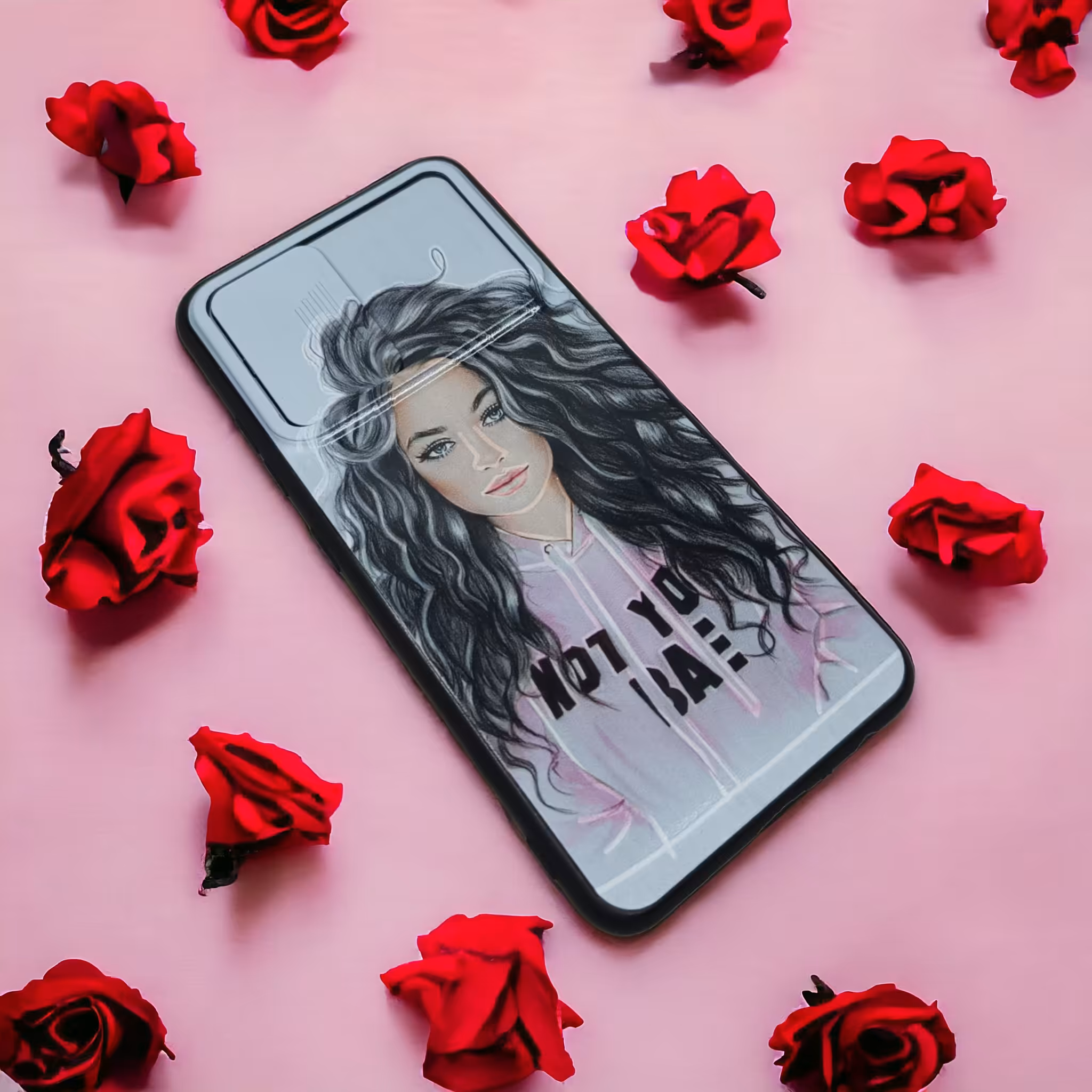قاب طرحدار ژله ای محافظ لنز دار کشویی دخترانه مناسب برای گوشی موبایل Samsung Galaxy A32 4G