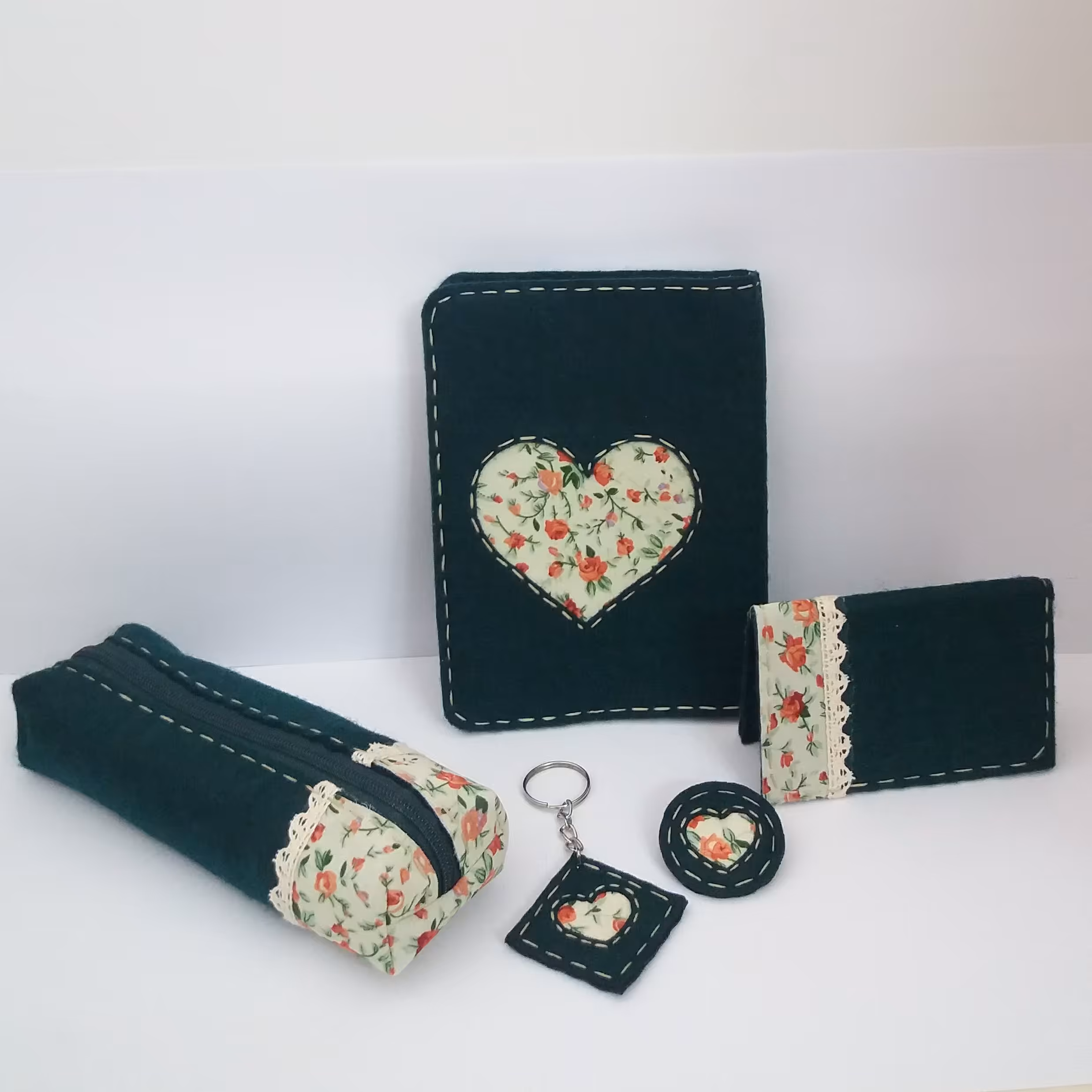 ست گلگلی سبز تیره 1