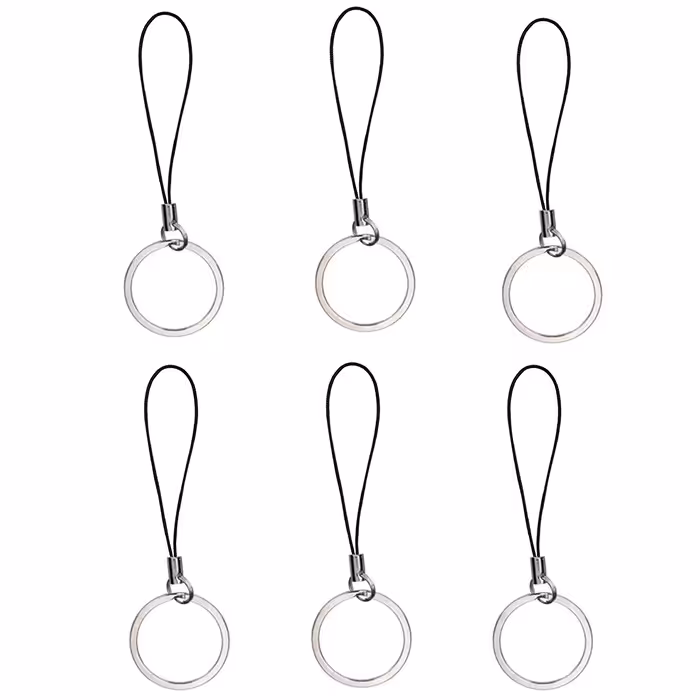 آویز موبایل مدل حلقه جاکلیدی مجموعه شش عددی