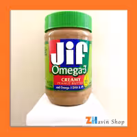 کره بادام زمینی رژیمی امگا-3 جیف آمریکایی 454 گرم